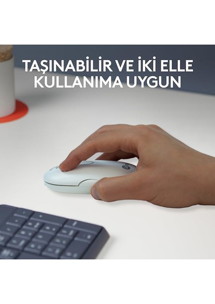 WS207 Şarj Edilebilir Kablosuz 1600DPI 4 Tuşlu Sessiz Kompakt Optik Mouse Beyaz