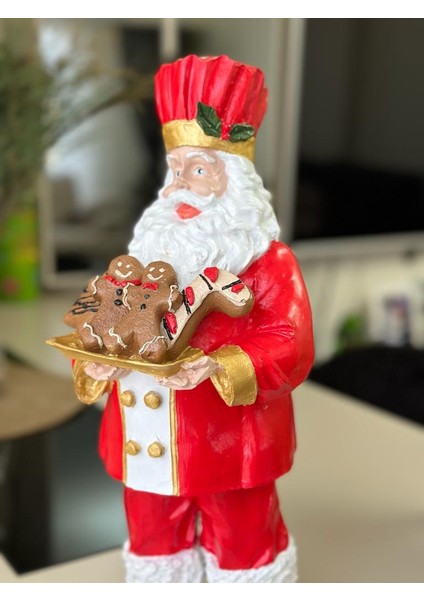 Kurabiyeli Noel Baba Heykel Biblo Yılbaşı Yeni Yıl indirimleri
