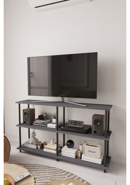 Çevir Kur 150 cm Tv Sehpası, Tv Ünitesi Antrasit