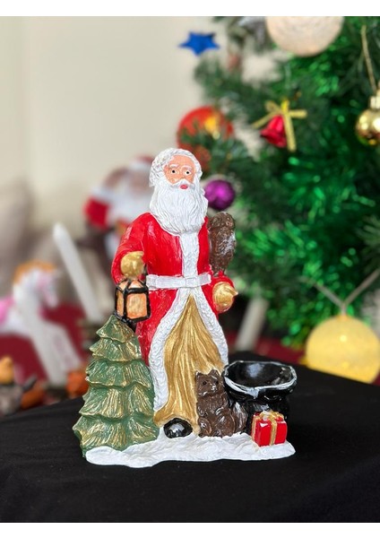 Fenerli Mumluk Noel Baba Yılbaşı Yeni Yıl Heykel Dekorasyon Biblo fiyatları