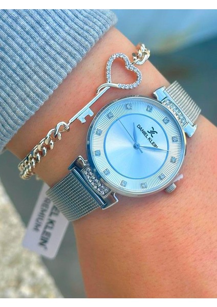 DK.FT.1.322 Daniel Klein Çelik Kordon 30 mt Suya Dayanıklı Yeni Sezon Şık Tasarım Bayan Kol Saati modelleri