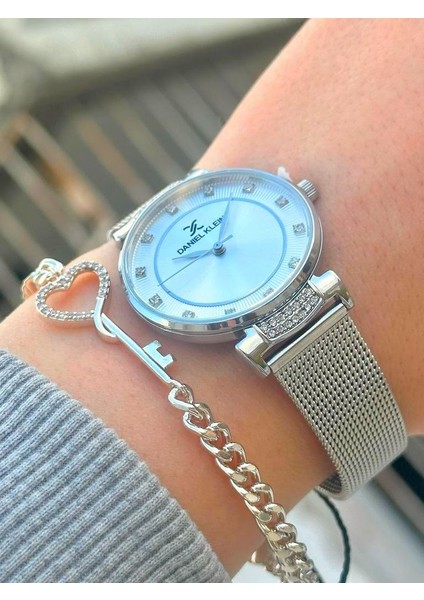 DK.FT.1.322 Daniel Klein Çelik Kordon 30 mt Suya Dayanıklı Yeni Sezon Şık Tasarım Bayan Kol Saati fırsatları