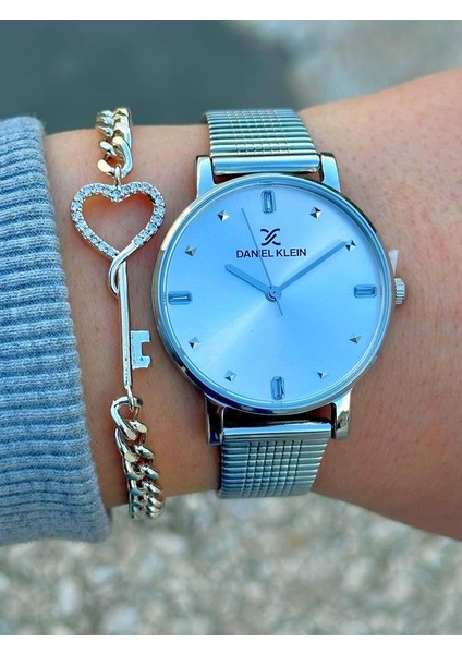 DK.FT.1.329 Daniel Klein Çelik Kordon 30 mt Suya Dayanıklı Yeni Sezon Şık Tasarım Bayan Kol Saati