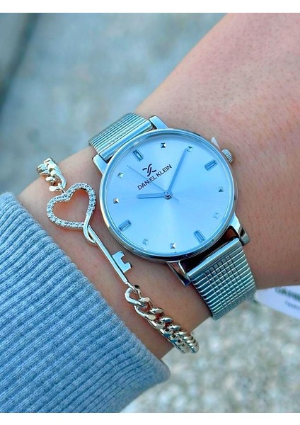 DK.FT.1.329 Daniel Klein Çelik Kordon 30 mt Suya Dayanıklı Yeni Sezon Şık Tasarım Bayan Kol Saati fiyatları