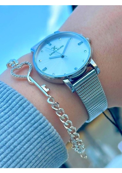 DK.FT.1.329 Daniel Klein Çelik Kordon 30 mt Suya Dayanıklı Yeni Sezon Şık Tasarım Bayan Kol Saati fırsatları