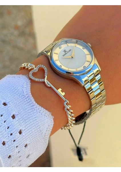 DK.FT.1.331 Daniel Klein Çelik Kordon 30 mt Suya Dayanıklı Yeni Sezon Şık Tasarım Bayan Kol Saati fiyatları