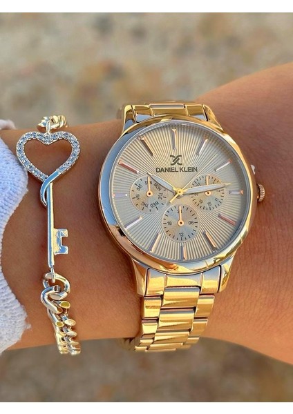 DK.FT.1.334 Daniel Klein Çelik Kordon 30 mt Suya Dayanıklı Yeni Sezon Şık Tasarım Bayan Kol Saati