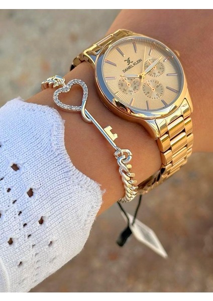 DK.FT.1.334 Daniel Klein Çelik Kordon 30 mt Suya Dayanıklı Yeni Sezon Şık Tasarım Bayan Kol Saati fiyatları