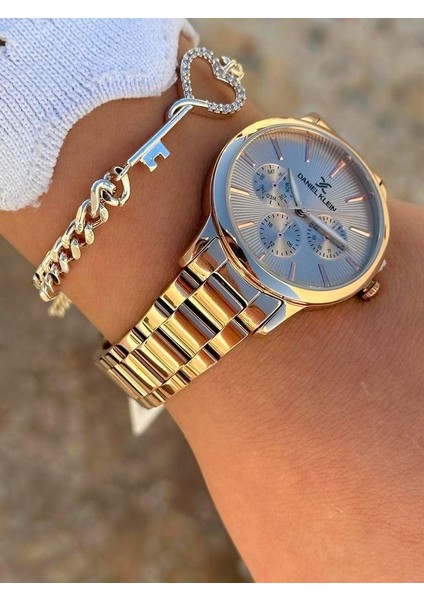 DK.FT.1.334 Daniel Klein Çelik Kordon 30 mt Suya Dayanıklı Yeni Sezon Şık Tasarım Bayan Kol Saati modelleri