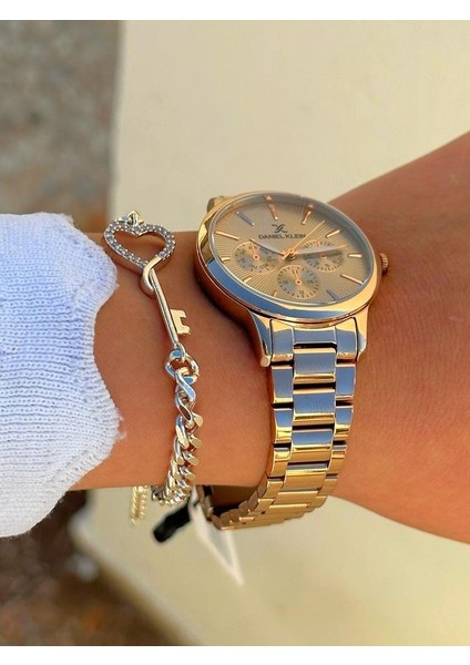 DK.FT.1.334 Daniel Klein Çelik Kordon 30 mt Suya Dayanıklı Yeni Sezon Şık Tasarım Bayan Kol Saati fırsatları