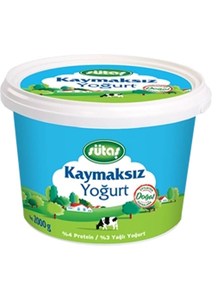 Yoğurt Kaymaksız Kase 2 kg