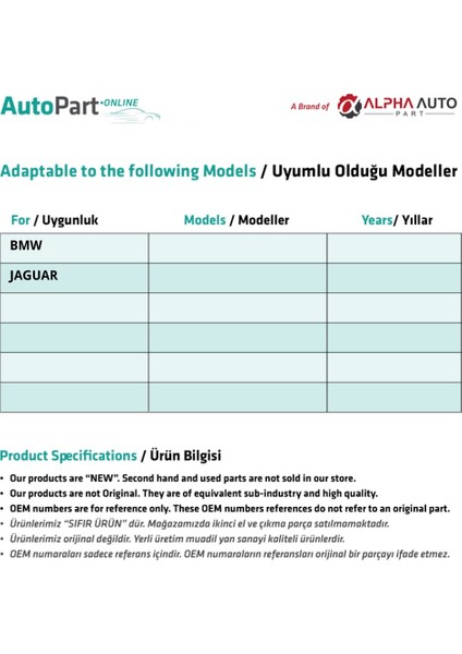 BMW, Jaguar için 39 Dişli Yan Ayna Katlama Dişlisi fiyatları