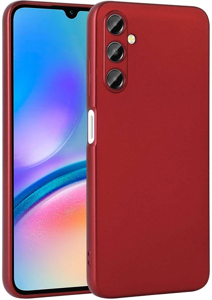 Case 4u Galaxy A05S Kılıf Kamera Korumalı Klasik Mat Renkli Yumuşak Premier Silikon Kırmızı