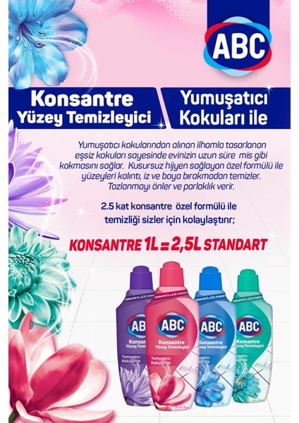 Konsantre Yüzey Temizleyici Gizemli Buket 1l X3 Adet