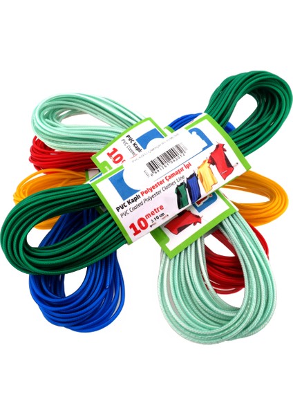 Pvc Kaplı Çamaşır Ipi 10 Metre