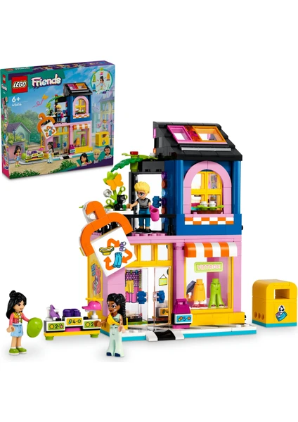 LEGO® Friends Vintage Giyim Mağazası 42614 - 6 Yaş ve Üzeri Çocuklar için Olly, Liann ve Jordin Minifigürü İçeren Yaratıcı Oyuncak Yapım Seti (409 Parça)