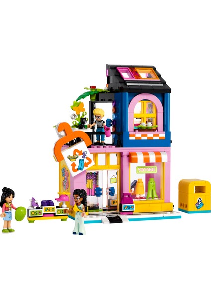 LEGO® Friends Vintage Giyim Mağazası 42614 - 6 Yaş ve Üzeri Çocuklar için Olly, Liann ve Jordin Minifigürü İçeren Yaratıcı Oyuncak Yapım Seti (409 Parça)