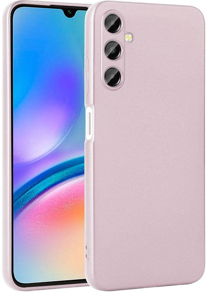 Case 4u Galaxy A05S Kılıf Kamera Korumalı Klasik Mat Renkli Yumuşak Premier Silikon Rose Gold