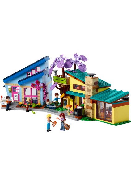 LEGO® Friends Olly ve Paisley'nin Aile Evleri 42620 - 7 Yaş ve Üzeri Çocuklar için 5 Minifigür İçeren Yaratıcı Oyuncak Yapım Seti (1126 Parça)