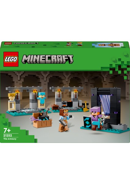 ® Minecraft™ Cephanelik 21252 - 7 Yaş Ve Üzeri Macera Oyunları Seven Çocuklar için 2 Adet LEGO® Minecraft Figürü içeren Yaratıcı Oyuncak Yapım Seti (203 Parça)