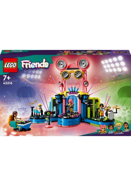 ® Friends Heartlake City Müzik Yarışması 42616 - 7 Yaş ve Üzeri Çocuklar için 4 Minifigür İçeren Yaratıcı Oyuncak Yapım Seti (669 Parça)