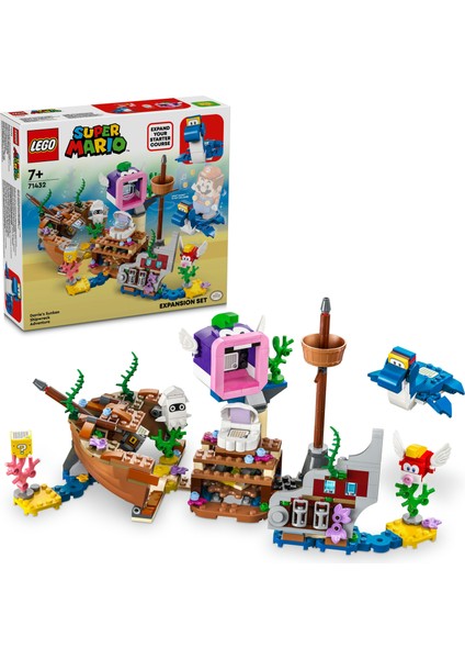 ® Super Mario™ Dorrie'nin Batık Gemi Macerası Ek Macera Seti 71432 - 7 Yaş ve Üzeri Super Mario Hayranları İçin Koleksiyonluk Yaratıcı Oyuncak Yapım Seti (500 Parça)