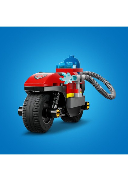 ® City İtfaiye Kurtarma Motosikleti 60410 - 4 Yaş ve Üzeri Çocuklar için İtfaiye Motosikleti İçeren Yaratıcı Oyuncak Yapım Seti (57 Parça)