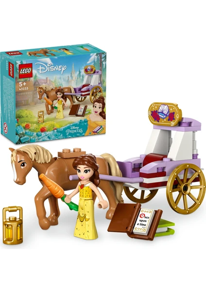 LEGO® | Disney Princess Belle'in Hikaye Zamanı At Arabası 43233 -  5 Yaş ve Üzeri Kız ve Erkek Çocuklar için Yaratıcı Oyuncak Yapım Seti (62 Parça)