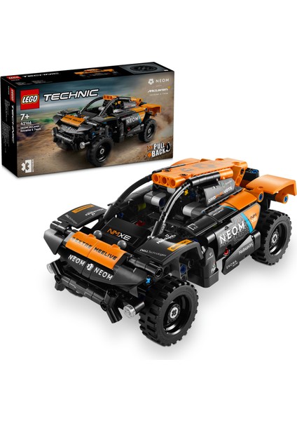 ® Technic NEOM McLaren Extreme E Race Car 42166 - 7 Yaş ve Üzeri Yarış Arabası Seven Çocuklar için Koleksiyonluk Yaratıcı Oyuncak Model Yapım Seti (252 Parça)