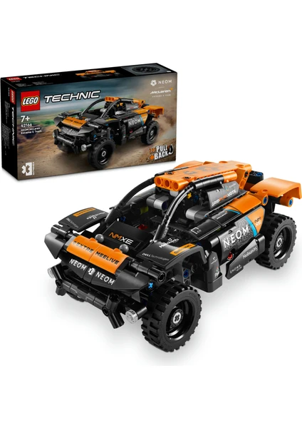 LEGO® Technic NEOM McLaren Extreme E Race Car 42166 - 7 Yaş ve Üzeri Yarış Arabası Seven Çocuklar için Koleksiyonluk Yaratıcı Oyuncak Model Yapım Seti (252 Parça)