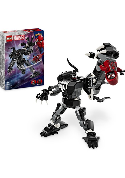 ® Marvel Venom Robot Zırhı Miles Morales'e Karşı 76276 - 6 Yaş ve Üzeri Süper Kahraman Seven Çocuklar için İnşa Edilebilen Yaratıcı Oyuncak Yapım Seti (134 parça)