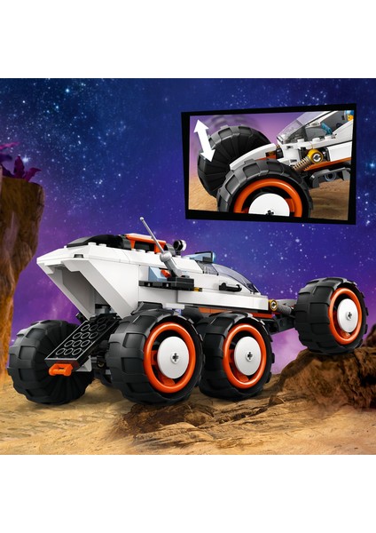 LEGO® City Uzay Keşif Robotu ve Uzaylı Canlı 60431 - 6 Yaş ve Üzeri Çocuklar için 2 Astronot Minifigürü İçeren Yaratıcı Oyuncak Yapım Seti (311 Parça)