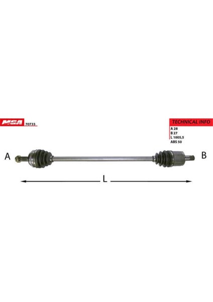 70733 70733 Aks Sol Absli Accord 98-02 Otomatik