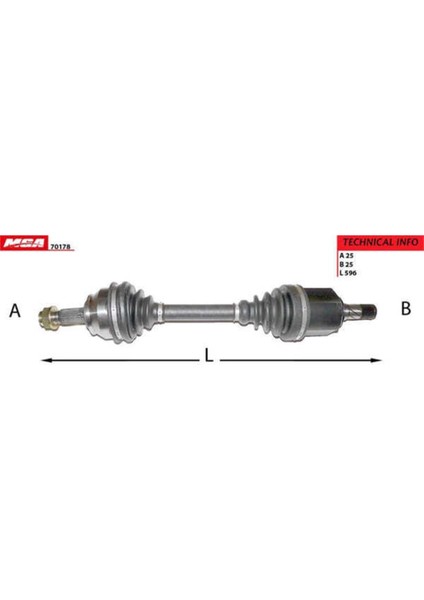 70178 70178 Aks Sol Doblo 1.6 Jtd Tam Aks