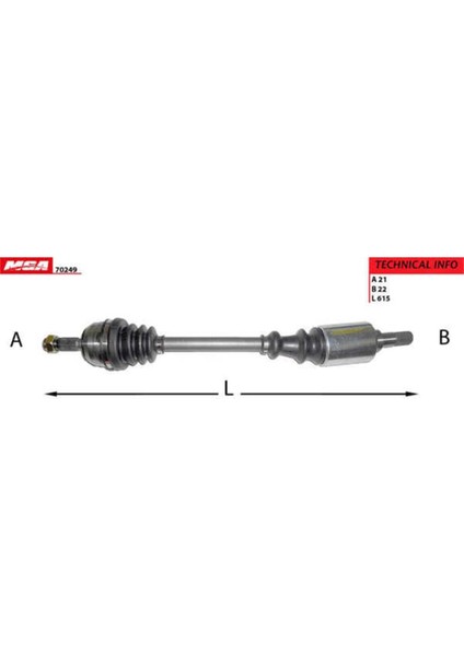 70249 70249 Aks Abssız 106 Gtı Xsı / Saxo Vts -99 1.4 1.6