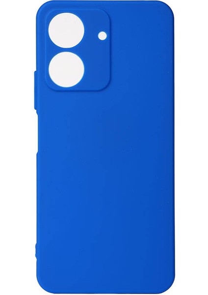 Xiaomi Redmi 13C Kılıf Kamera Korumalı Mat Renkli Silikon Mavi