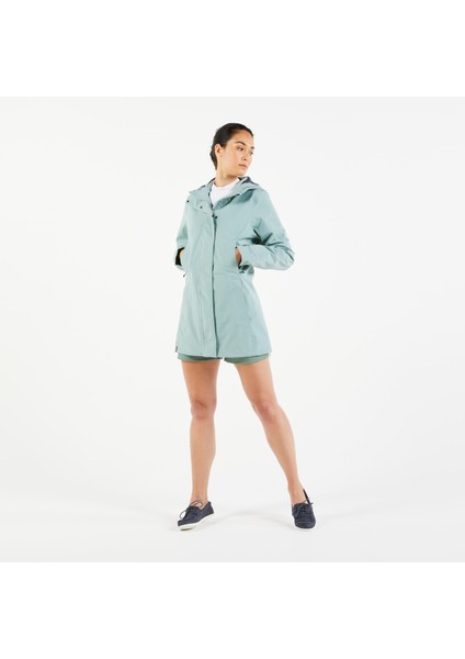 Tribord Kadın Yelkenli Yağmurluğu - Açık Yeşil - Sailing 500