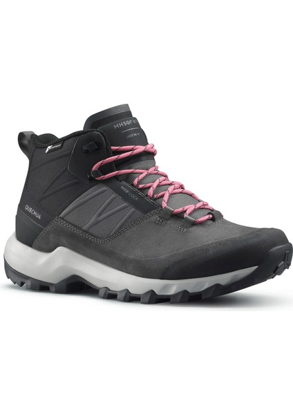 Quechua Kadın Su Geçirmez Outdoor Bot - Gri - MH500 Mid