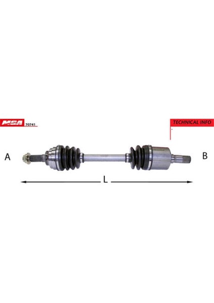70741 70741 Aks Sol Mazda 323 Lantıs 95-98 1.8 Manuel