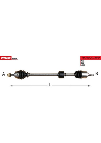 70867 70867 Aks Sağ Linea 07- Linea 1.4