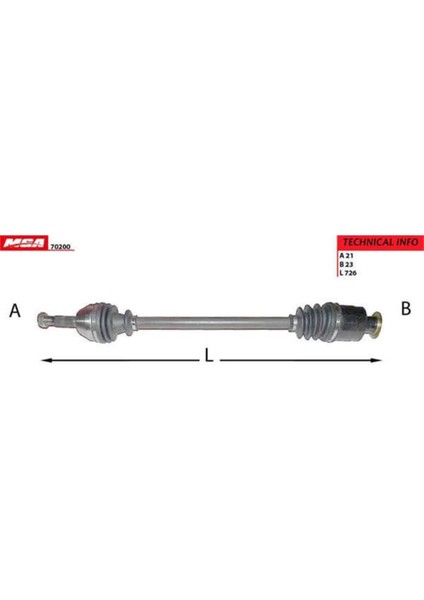 70200 70200 Aks Sağ Renault 9 R11