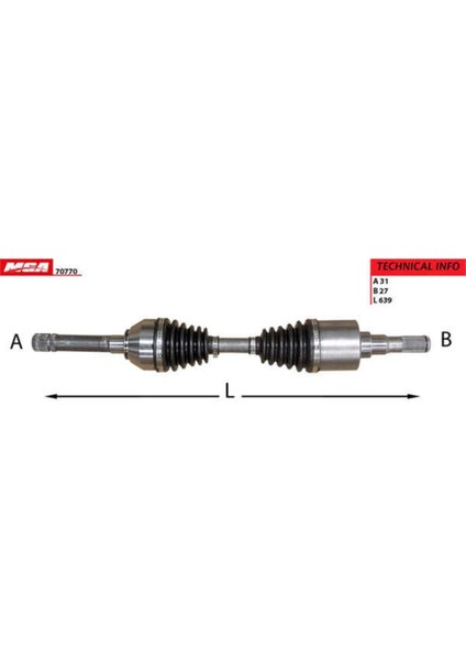 70770 70770 Aks Sağ Xenon 11-14