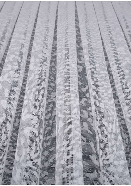 Taç 1/2 Seyrek Pile Jakar Tül Perde Tek Kanat - Ekru - Vizon 100 x 240 cm modelleri