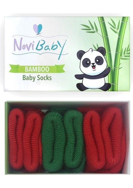 3'Lü Bambu Yenidoğan Bebek Çorap Christmas fırsatları