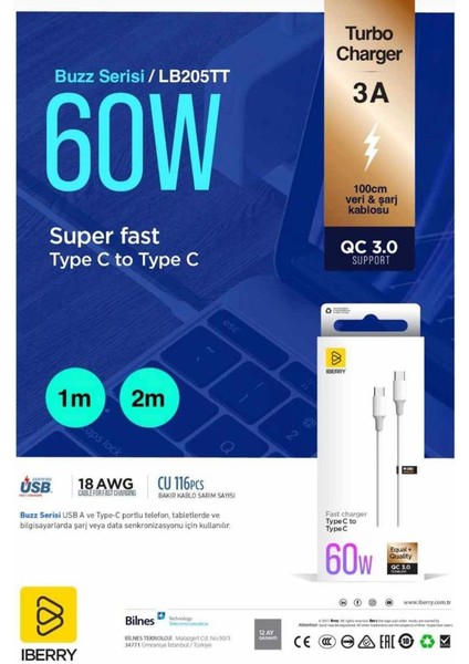 60W Typec- Typec Pd Kablo