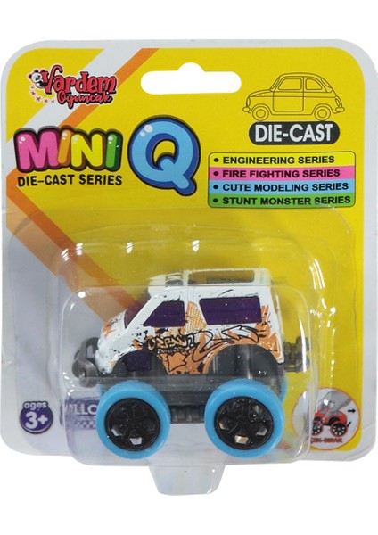 Die Cast Çek Bırak Araba Beyaz