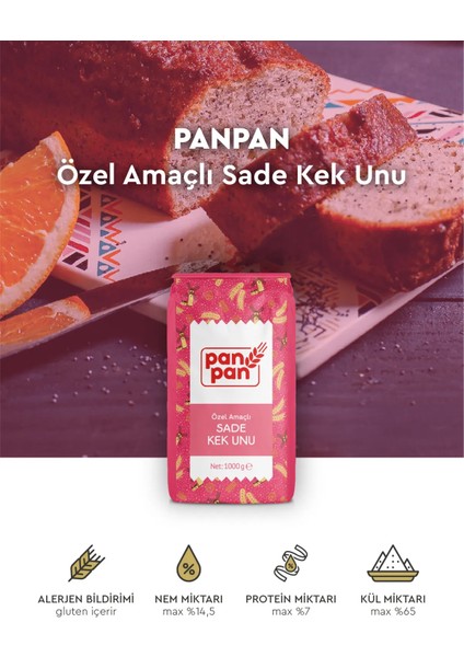 Sade Kek Unu 1 kg x 3 Adet