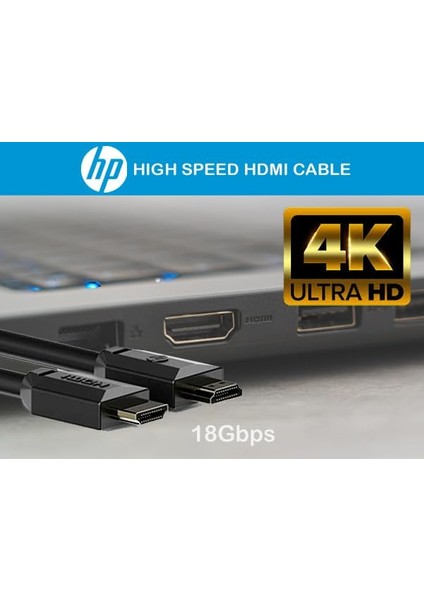 Hp DHC-HD01-01M HDMI 2.0 High-Speed 18 Gpbs, 4K 60hz 3840 x 2160 1m Kablo