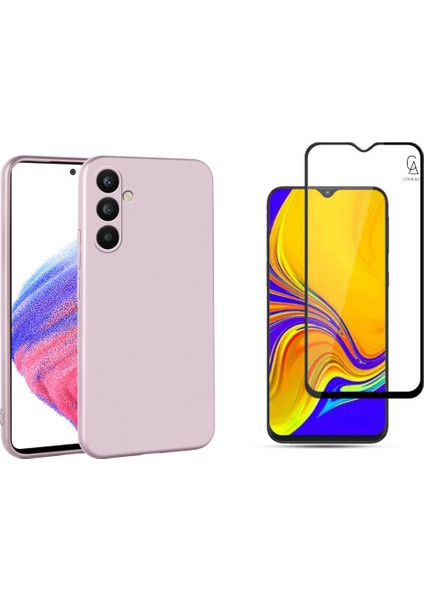Samsung Galaxy A34 ile Uyumlu Telefon Kılıfı ve 5d Tam Kaplayan Cam Ekran Koruyucu
