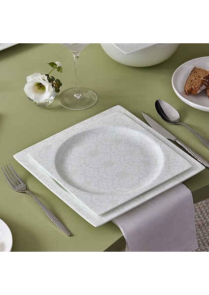 Fine Pearl Extra Leila 62 Parça 12 Kişilik Kare Yemek Takımı fiyatları